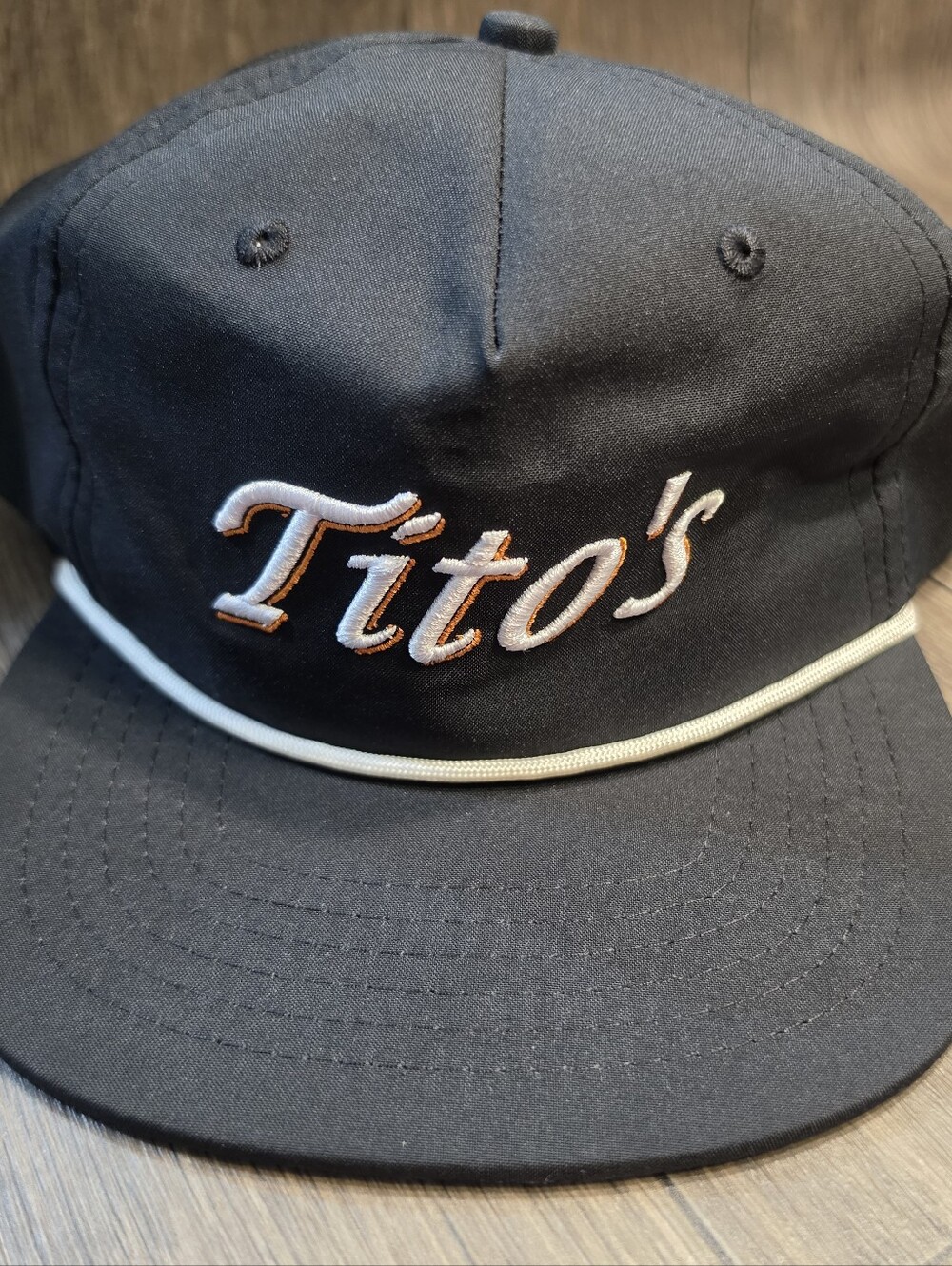William Murray Hat Adult Black Rope Snapback Golf Embroidered Titos Vodka Rare